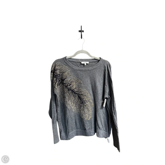 Top Long Sleeve Designer By Milly In Grey, Size: M