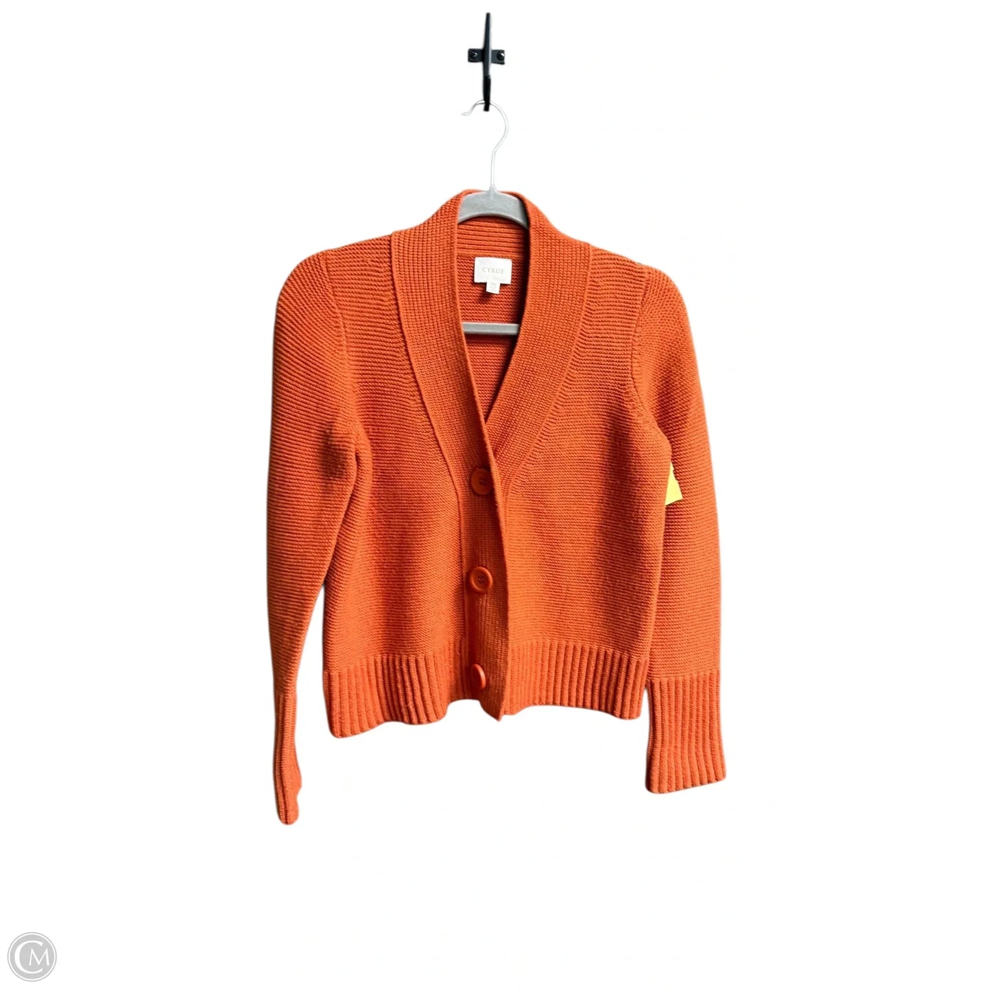 Sweater Cardigan By Cyrus In Orange, Size: Xs