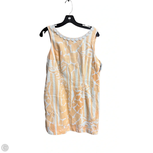 Dress Designer By Lilly Pulitzer In Peach, Size: L