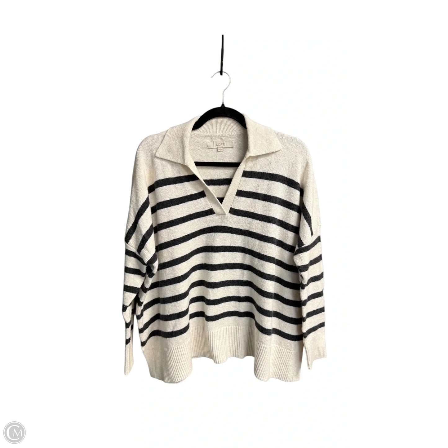 Sweater By Loft In Striped Pattern, Size: Xs