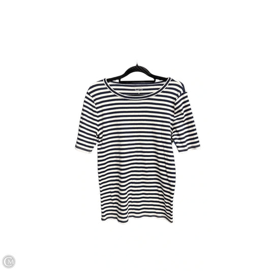 Top Short Sleeve By J. Crew In Striped Pattern, Size: M