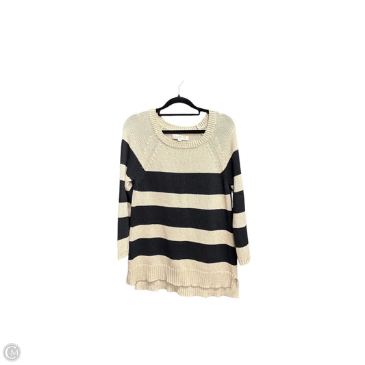 Sweater By Loft In Striped Pattern, Size: M