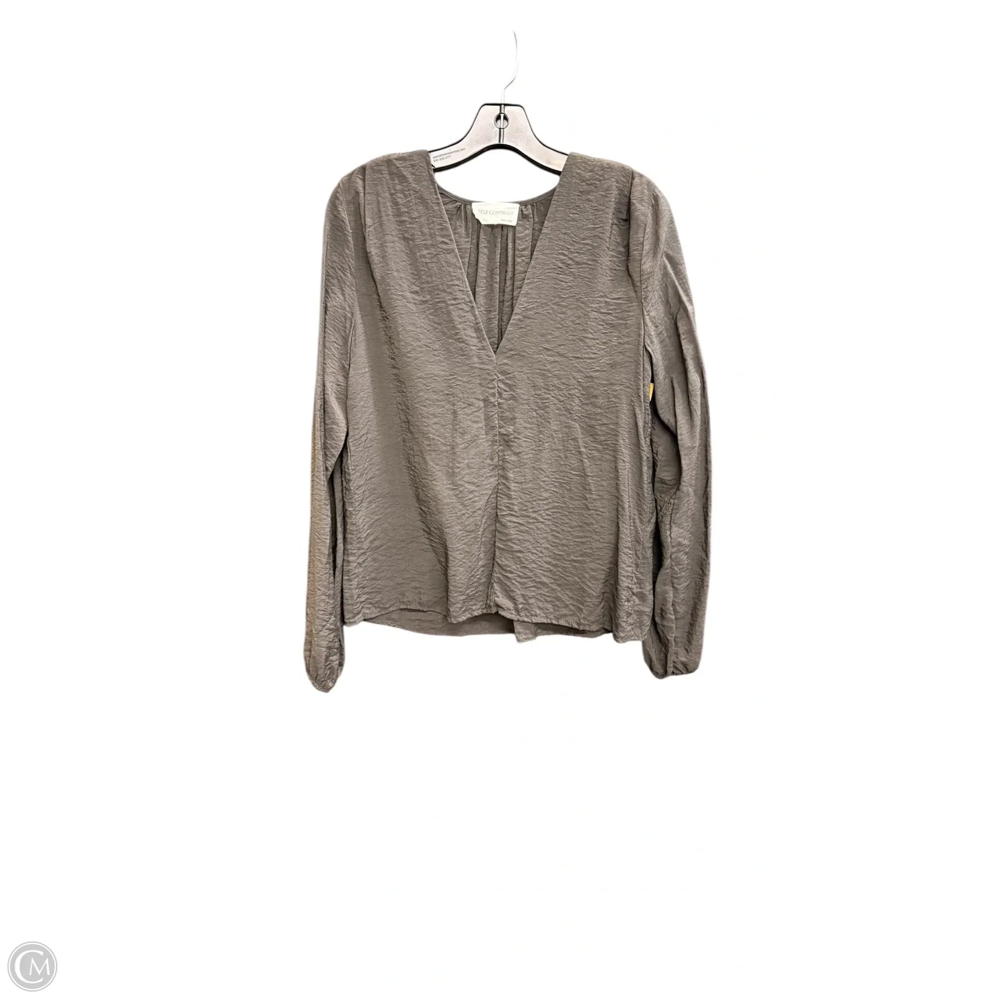 Top Long Sleeve By Self Contrast In Black, Size: S
