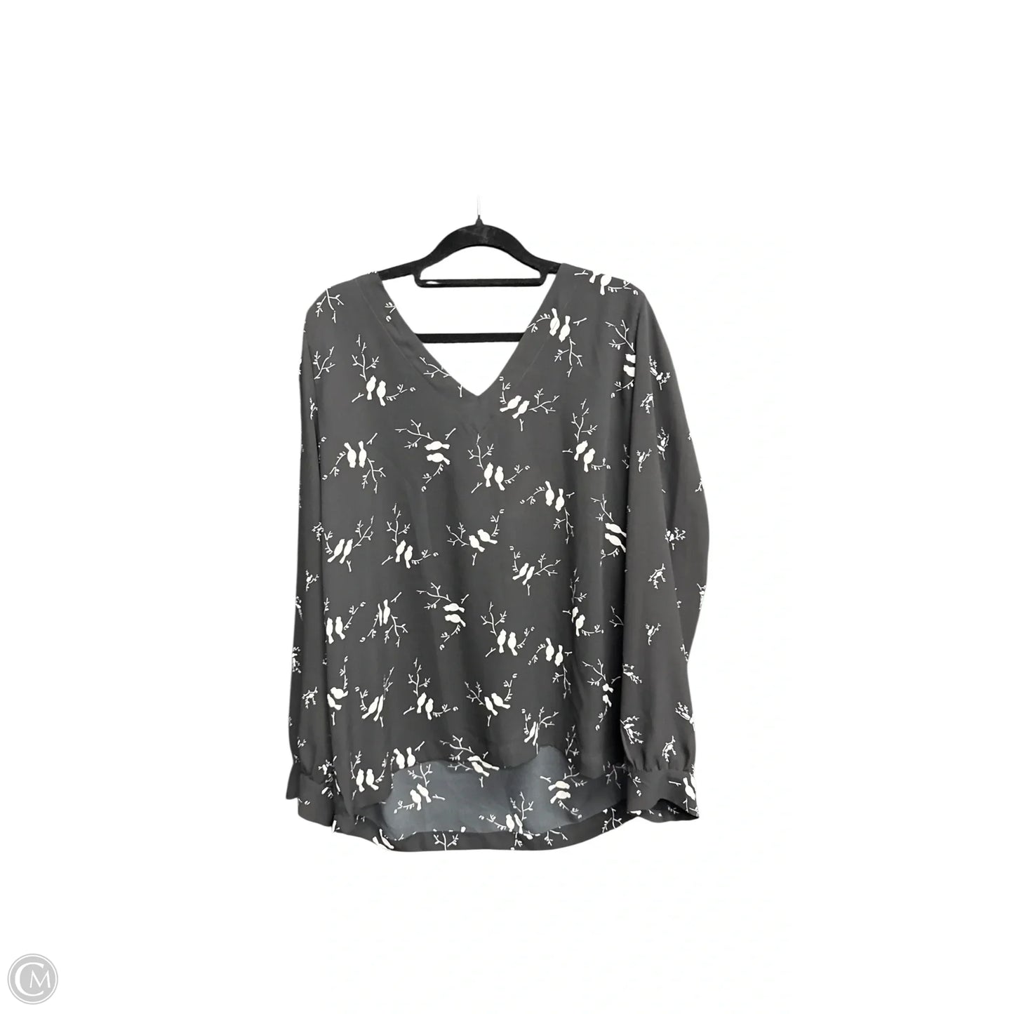 Top Long Sleeve By Loft In Black, Size: L