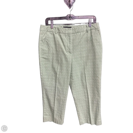 Pants Dress By Talbots In Green & White, Size: 8