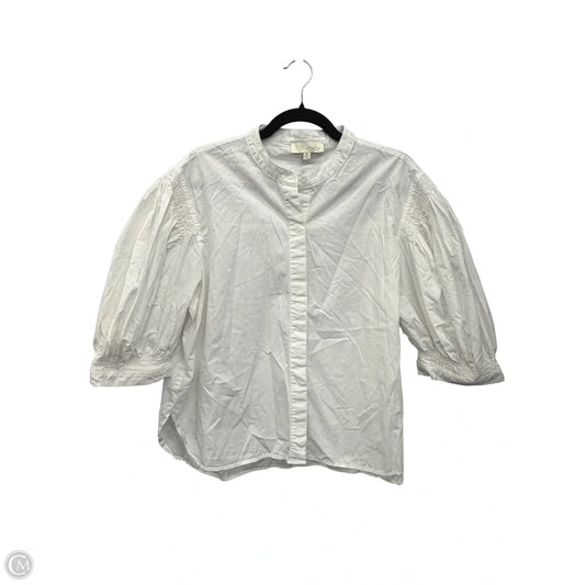 Top Short Sleeve By Pinch In White, Size: Xl