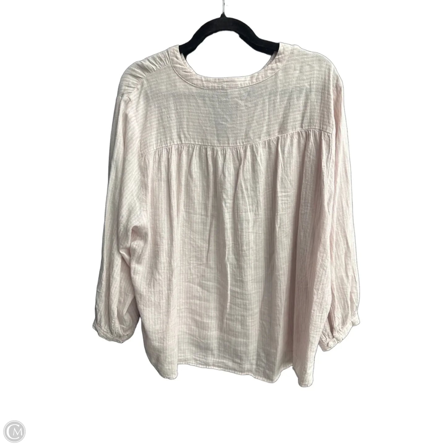 Top 3/4 Sleeve By Old Navy In Striped Pattern, Size: Xl