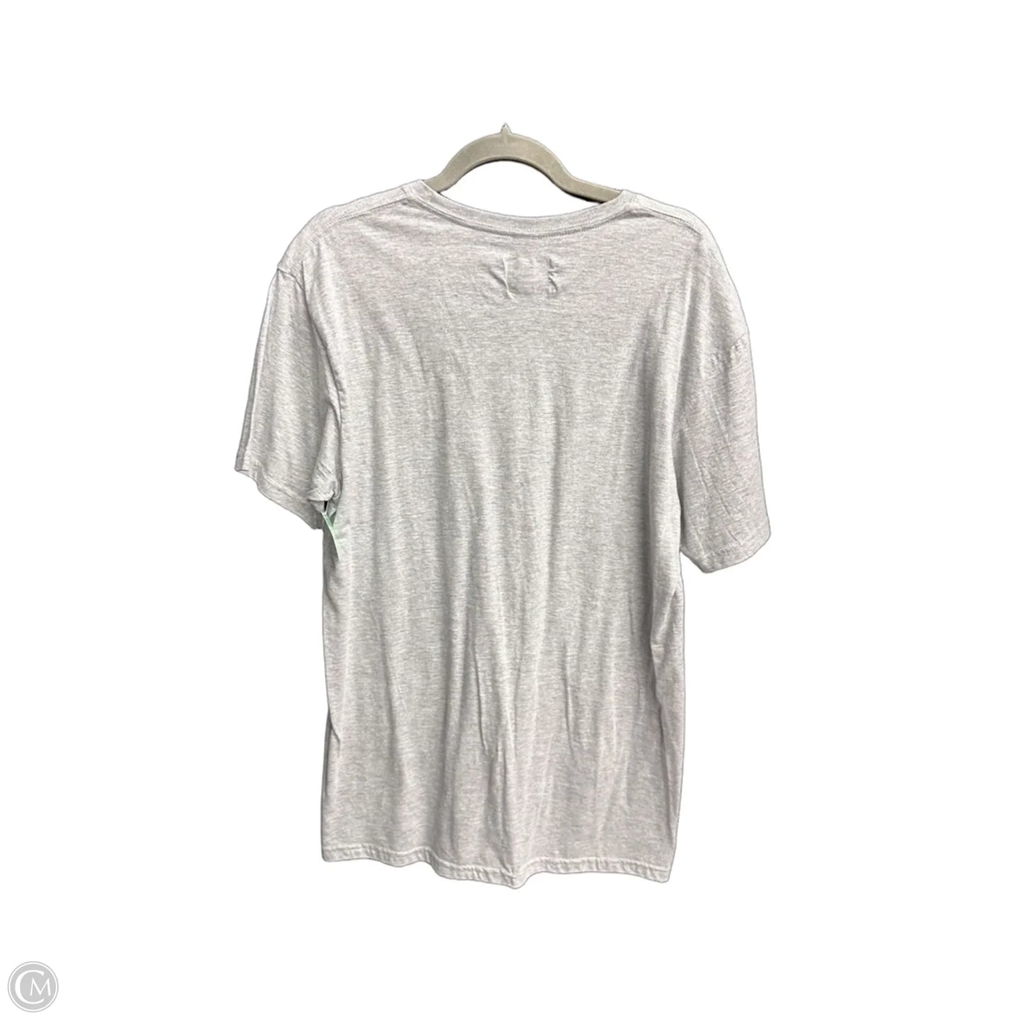 Top Short Sleeve By Fanatics In Grey, Size: L