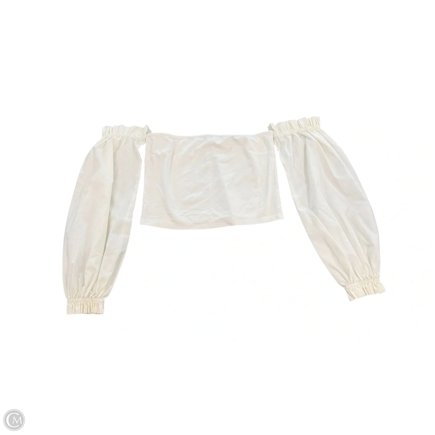 Top Long Sleeve By Anthropologie In White, Size: M