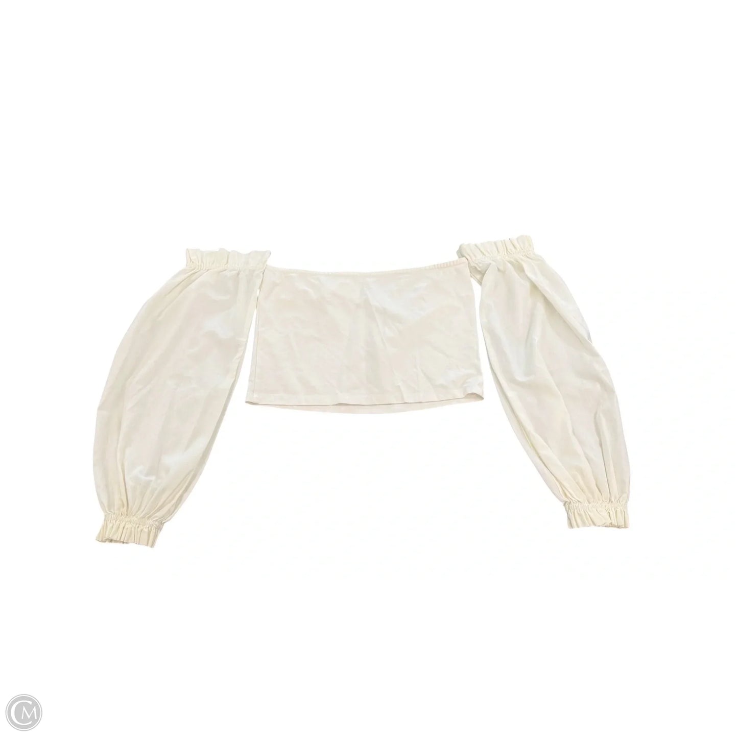 Top Long Sleeve By Anthropologie In White, Size: M
