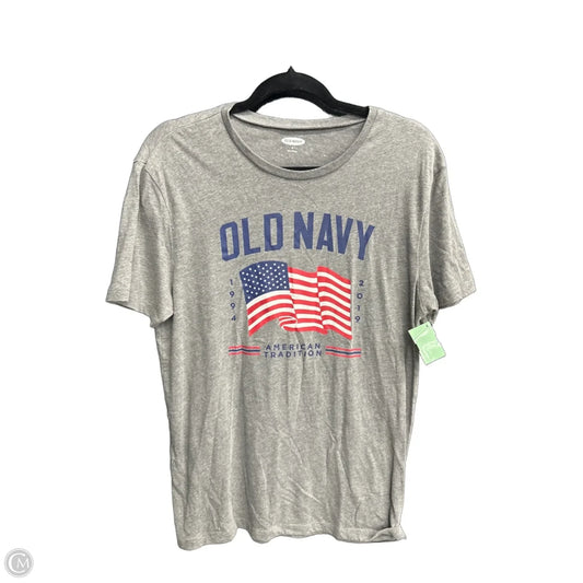 Top Short Sleeve By Old Navy In Grey, Size: M