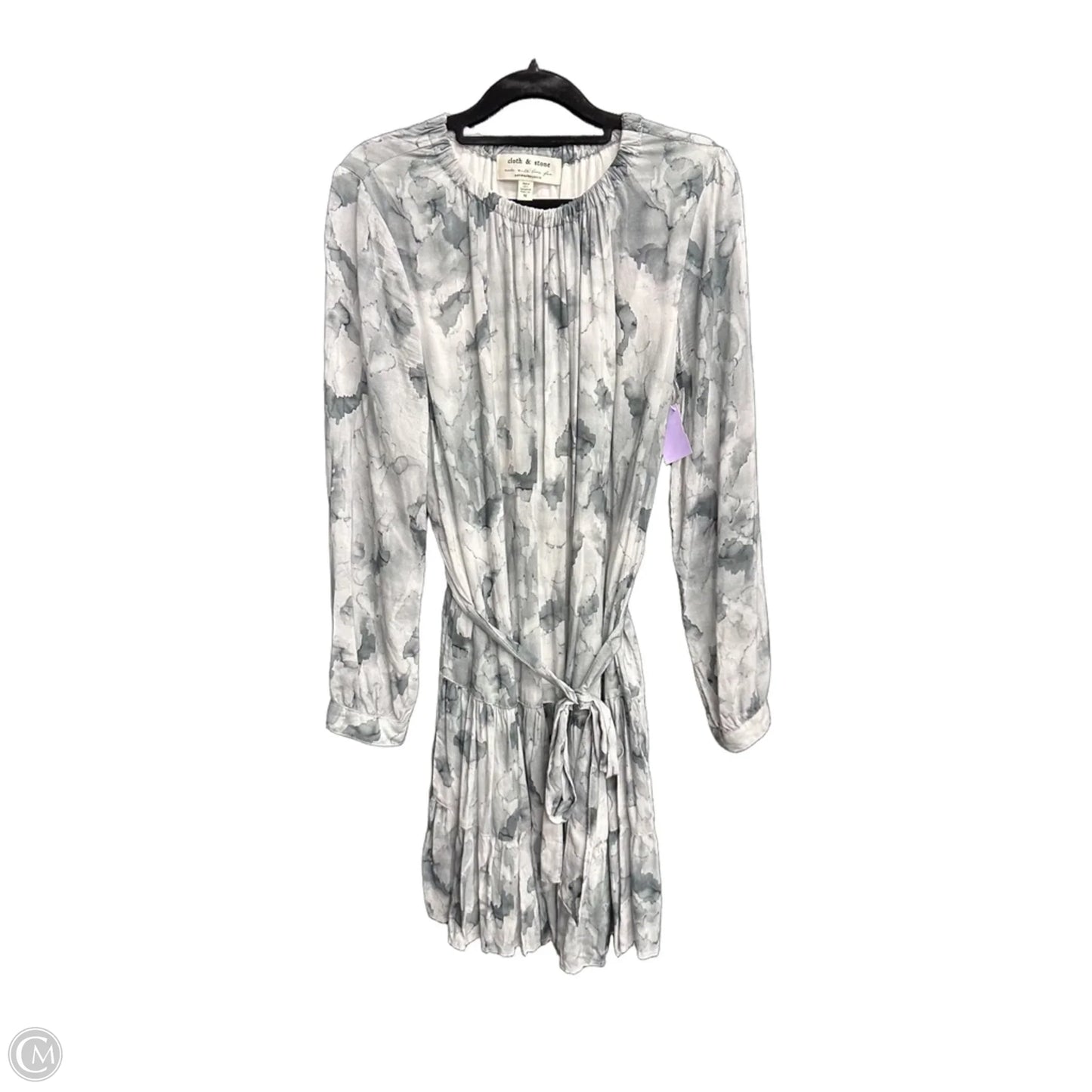 Dress Casual Short By Cloth & Stone In Grey & White, Size: M