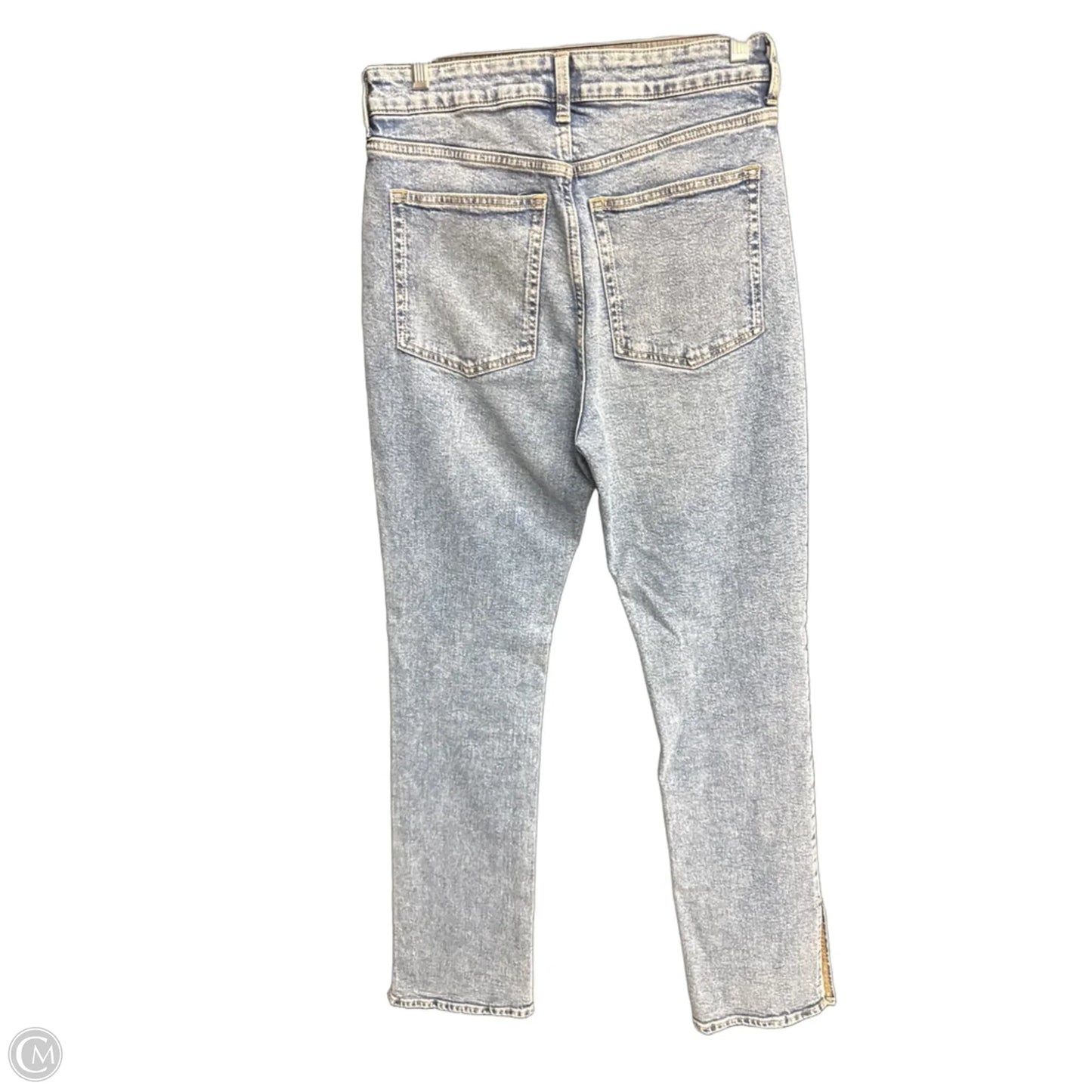 Jeans Straight By H&m In Blue Denim, Size: 10