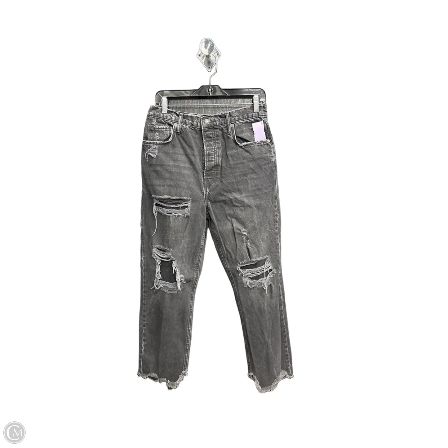 Jeans Straight By We The Free In Black Denim, Size: 8