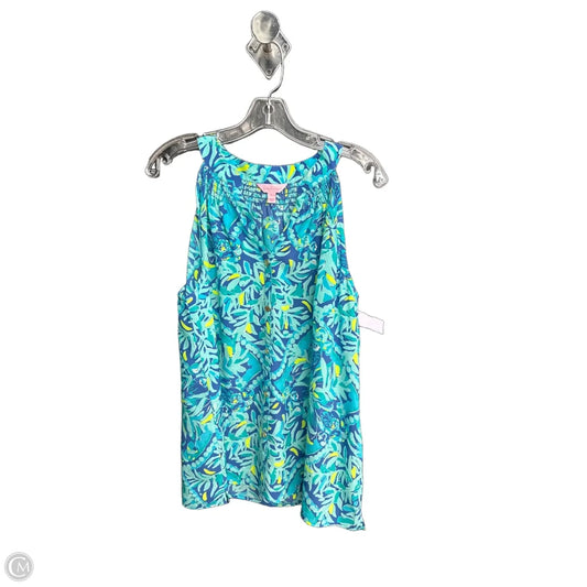 Top Sleeveless Designer By Lilly Pulitzer In Floral Print, Size: L