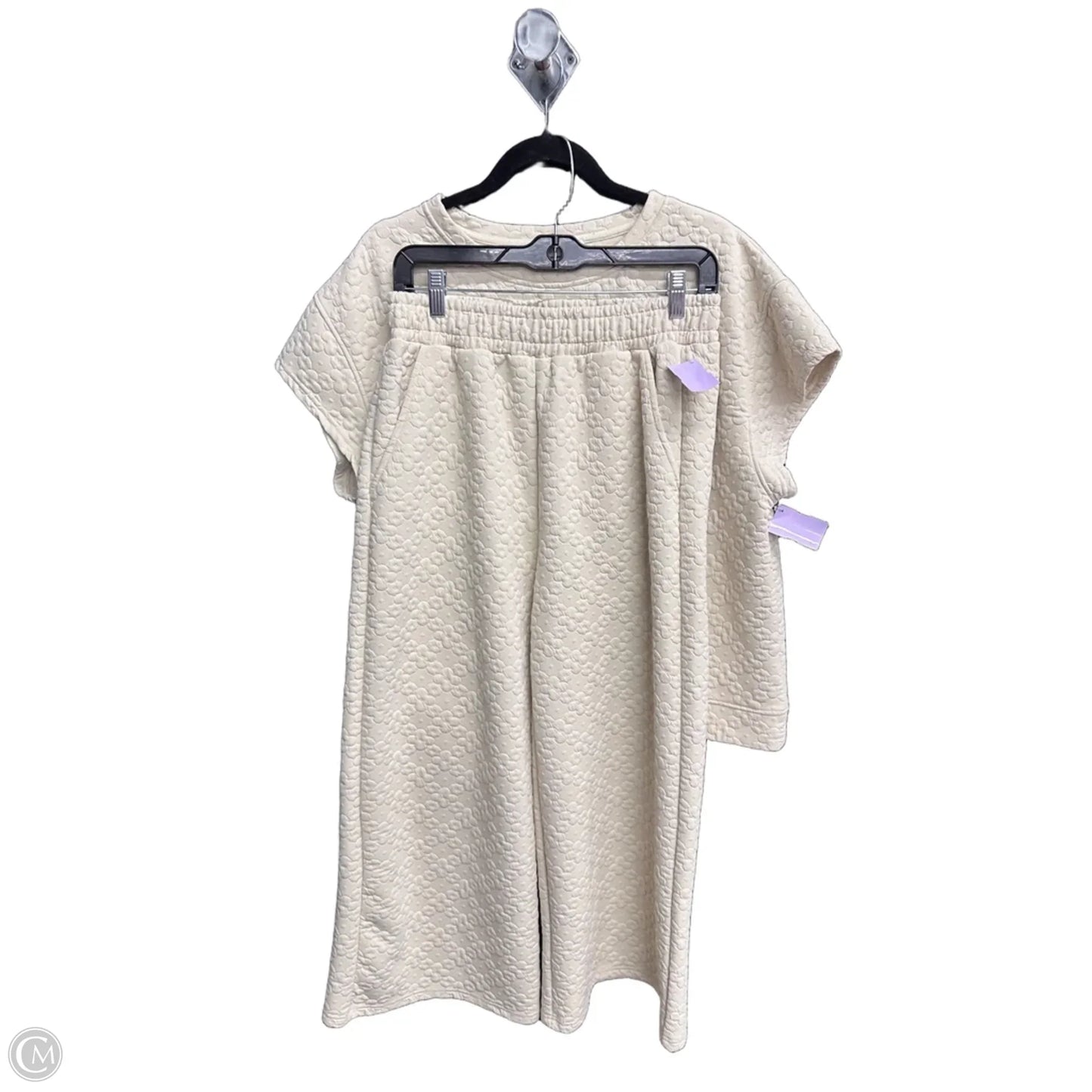 Pants Set 2pc By See And Be Seen In Cream, Size: M