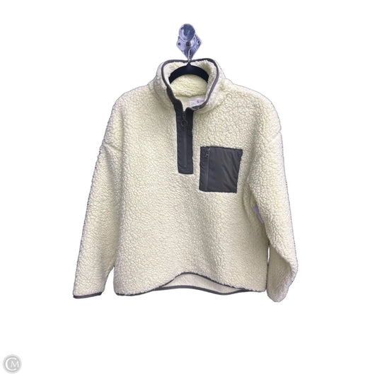 Jacket Faux Fur & Sherpa By Lou And Grey In Yellow, Size: S