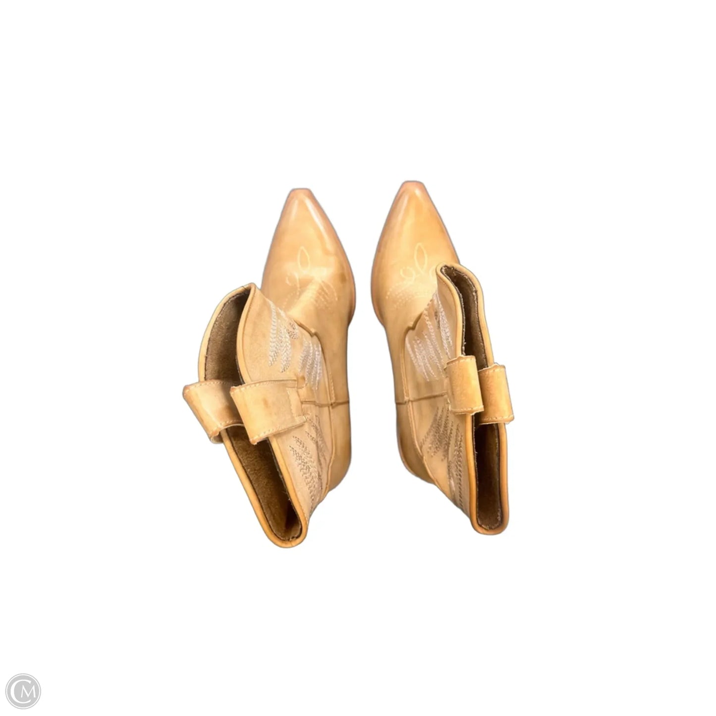 Boots Ankle Heels By Shu Shop In Brown, Size: 6.5