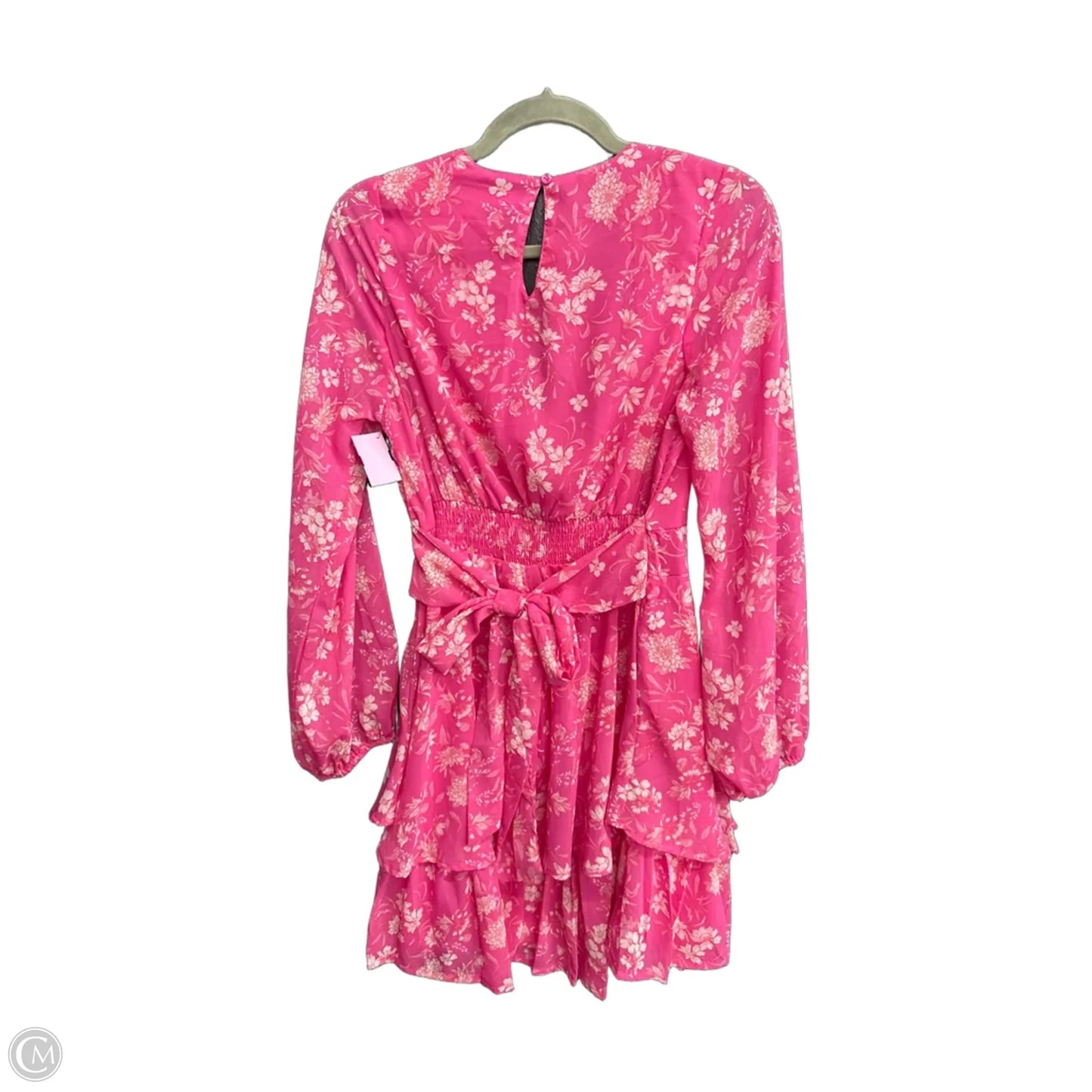 Dress Casual Short By Japna In Pink & White, Size: L