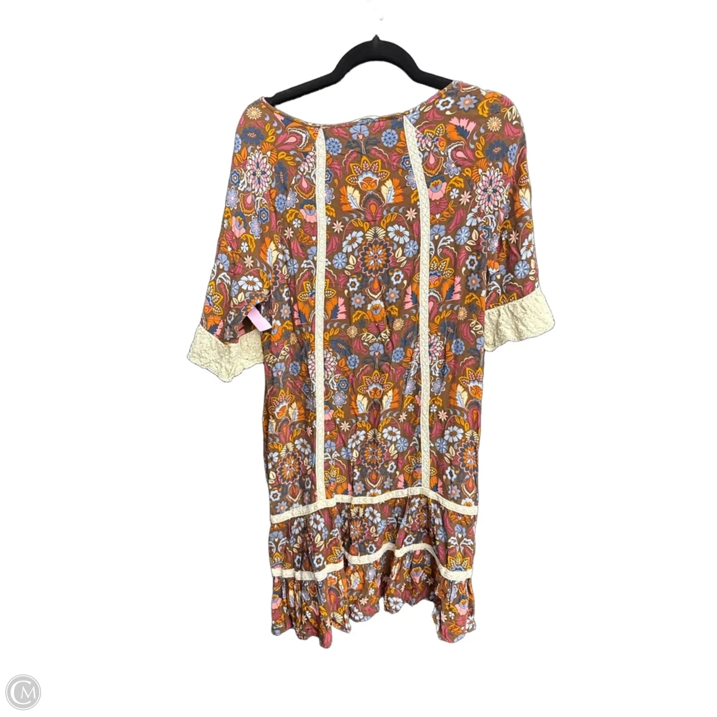 Dress Casual Short By Matilda Jane In Floral Print, Size: L