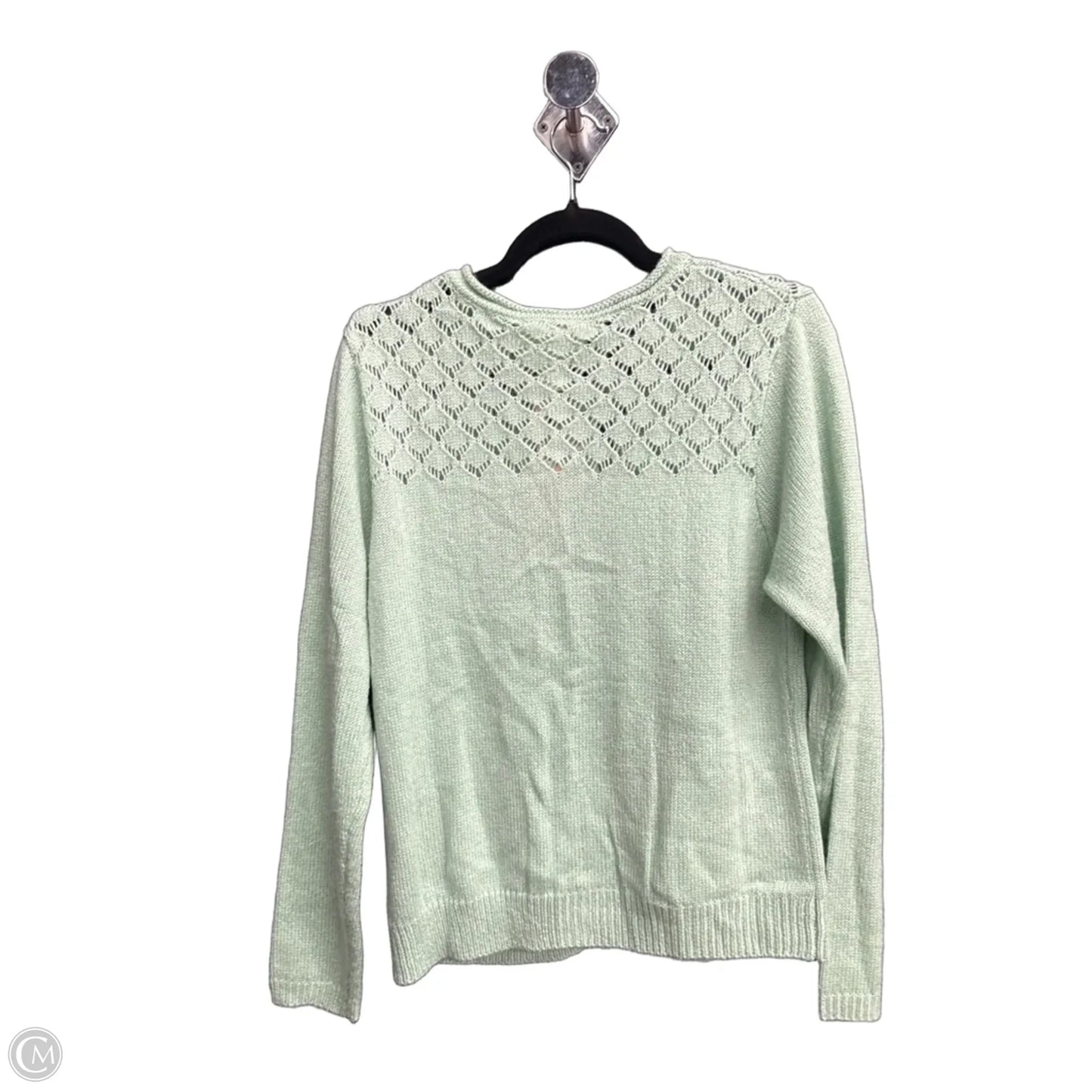 Sweater Cardigan By Clothes Mentor In Green, Size: M