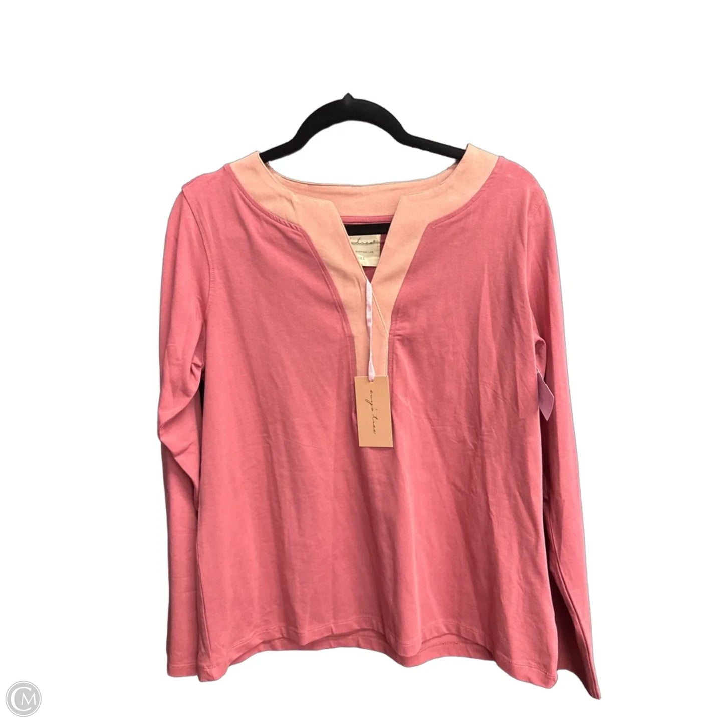 Top Long Sleeve By Clothes Mentor In Pink, Size: M