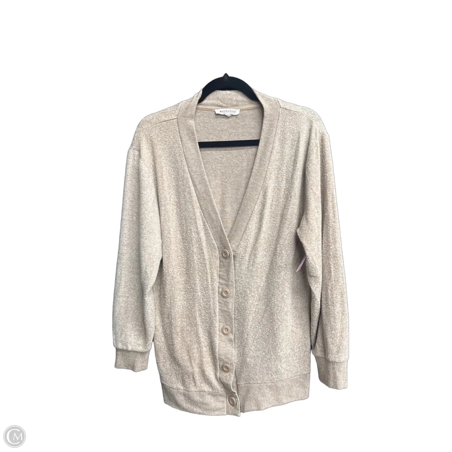 Sweater Cardigan By Workshop In Brown, Size: M