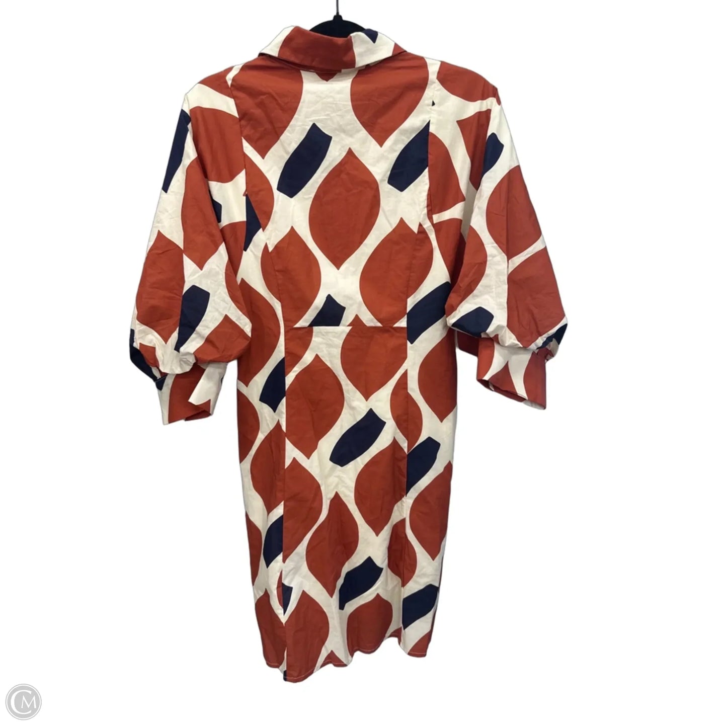 Dress Casual Short By Entro In Orange & Tan, Size: M