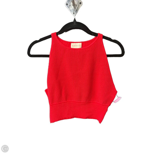 Top Sleeveless By Clothes Mentor In Red, Size: L