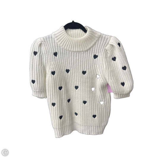 Sweater Short Sleeve By English Factory In White, Size: Xs