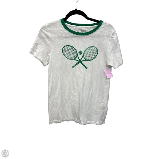 Top Short Sleeve By J. Crew In White, Size: Xs