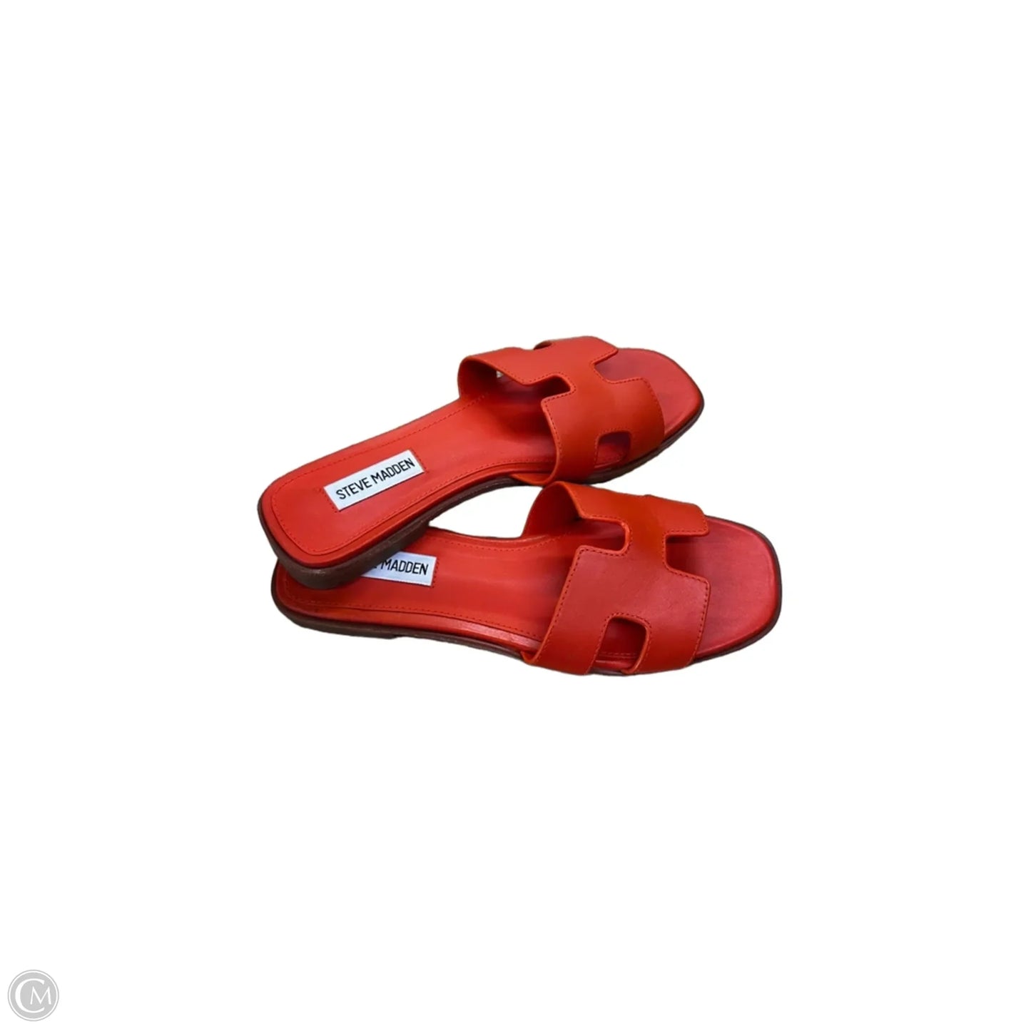 Sandals Flip Flops By Steve Madden In Orange, Size: 7.5