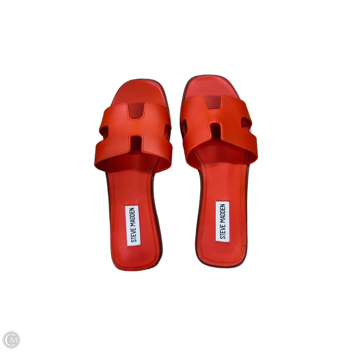 Sandals Flip Flops By Steve Madden In Orange, Size: 7.5