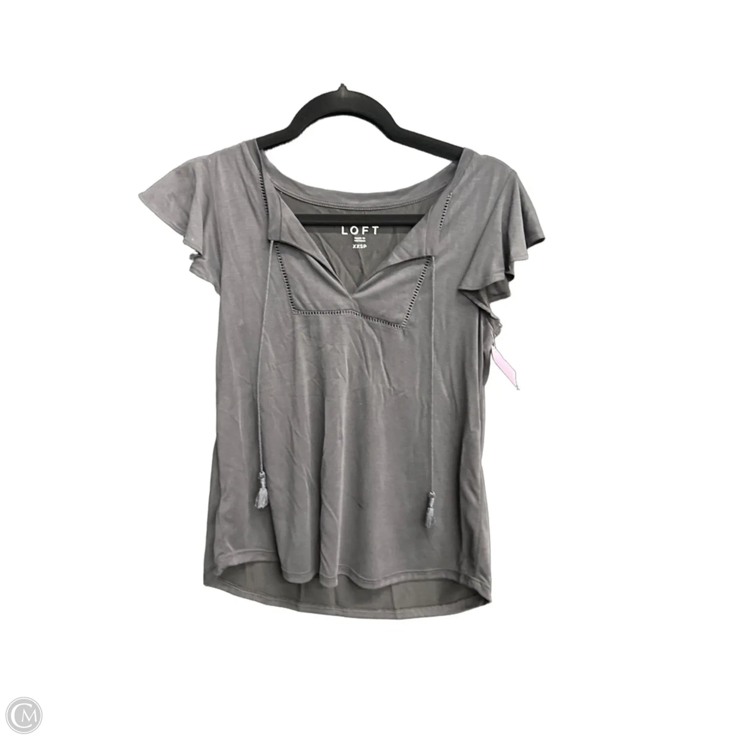 Top Sleeveless By Loft In Grey, Size: Xxs