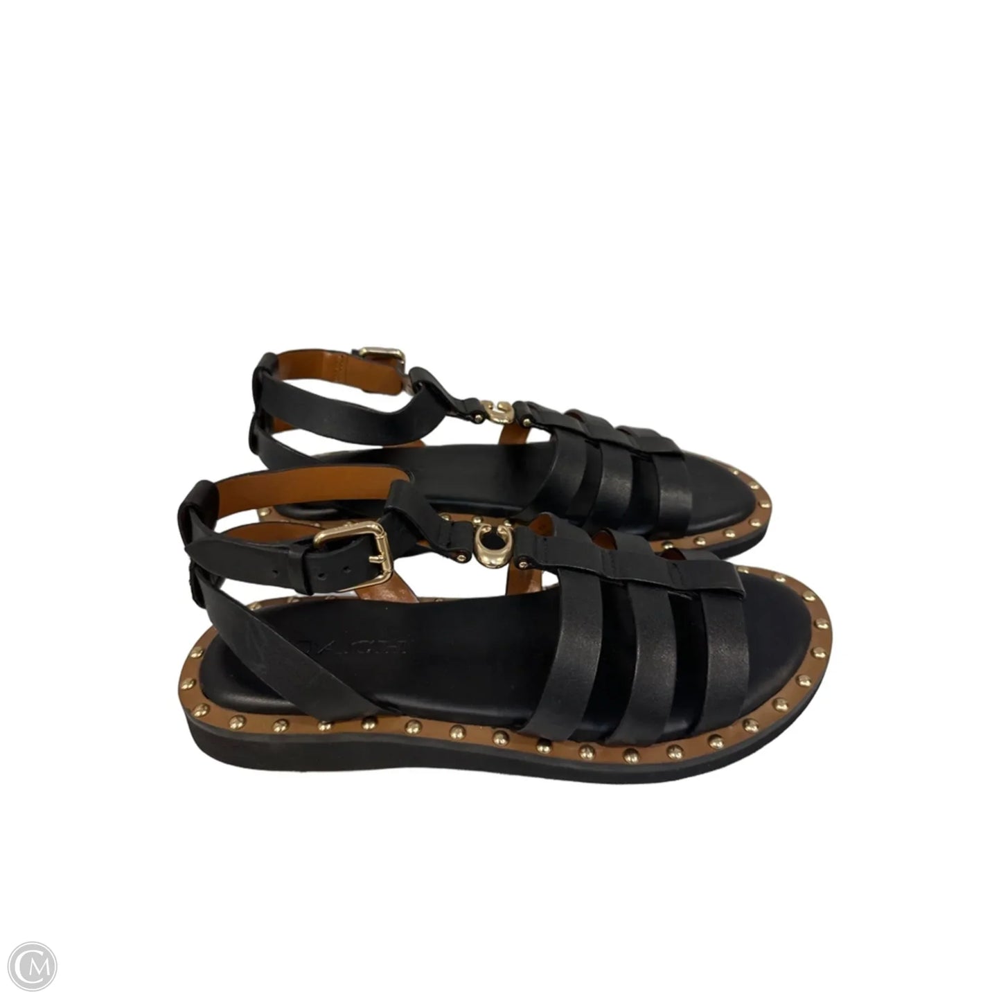 Sandals Designer By Coach In Black, Size: 7