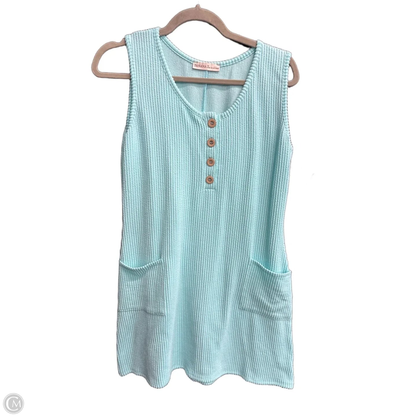 Dress Casual Short By Zenana In Green, Size: M