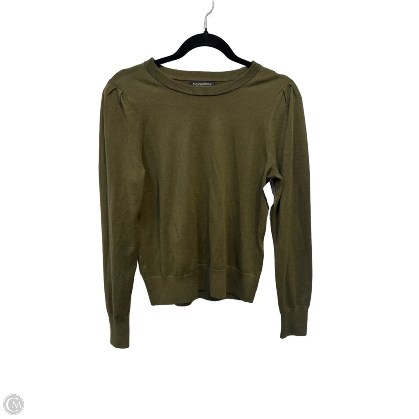 Top Long Sleeve By Banana Republic In Green, Size: S