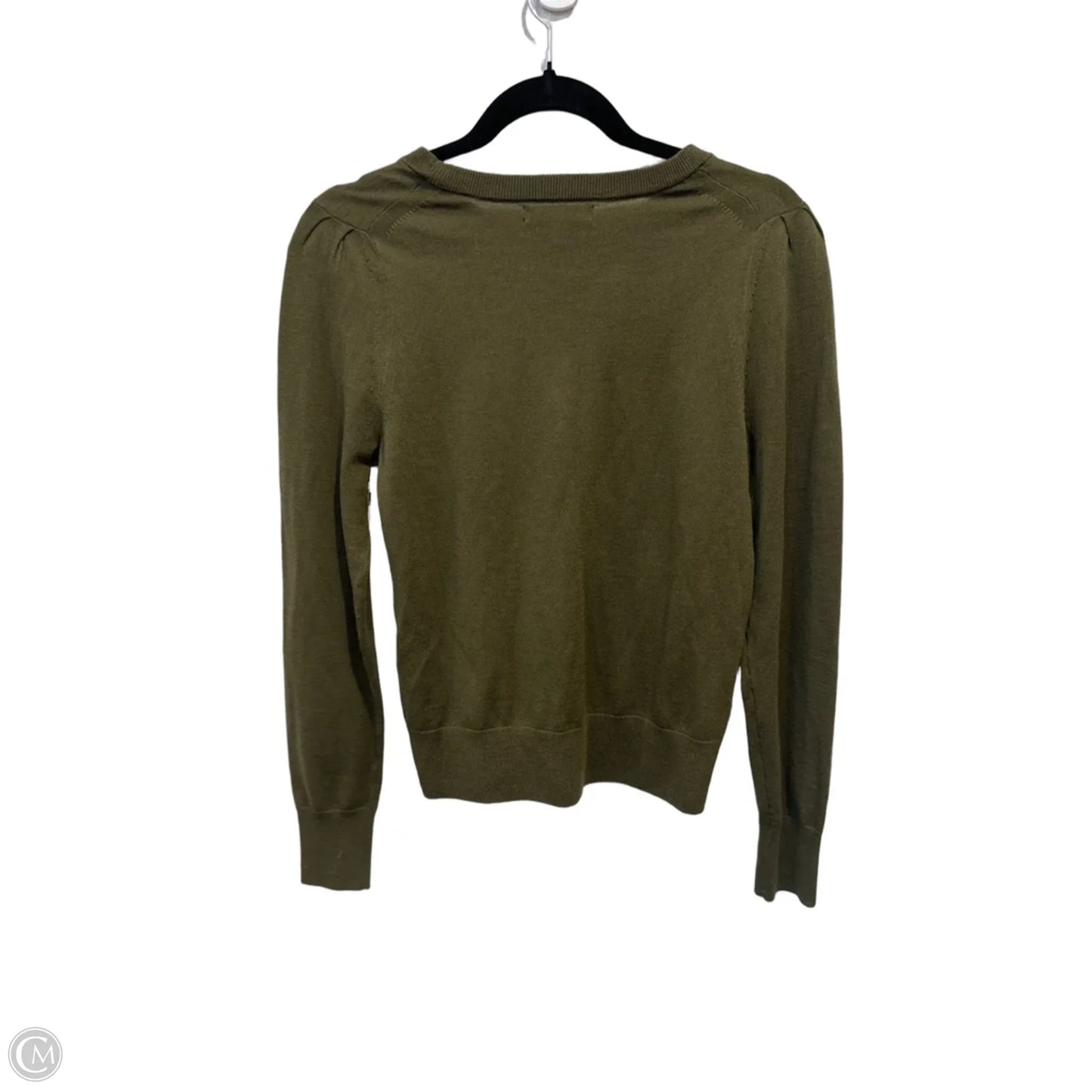 Top Long Sleeve By Banana Republic In Green, Size: S