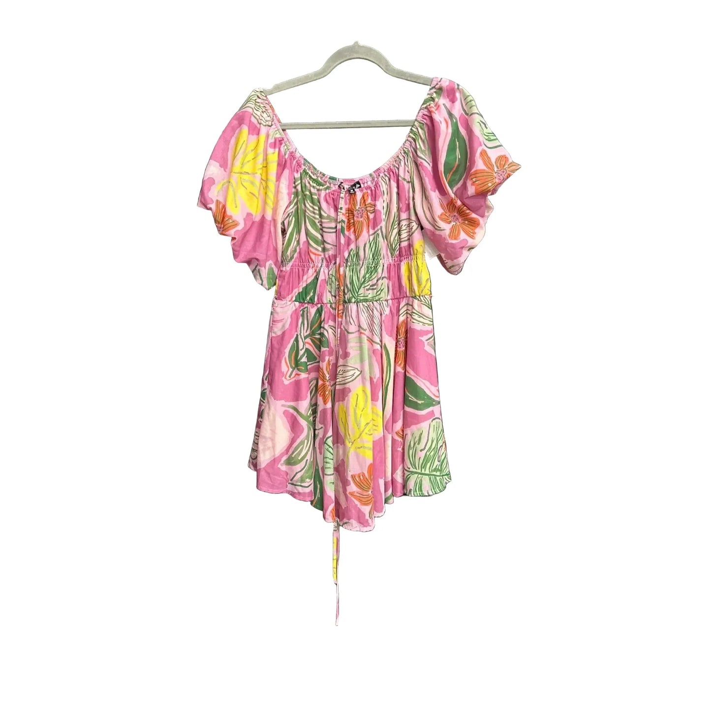 Dress Casual Short By Clothes Mentor In Tropical Print, Size: M