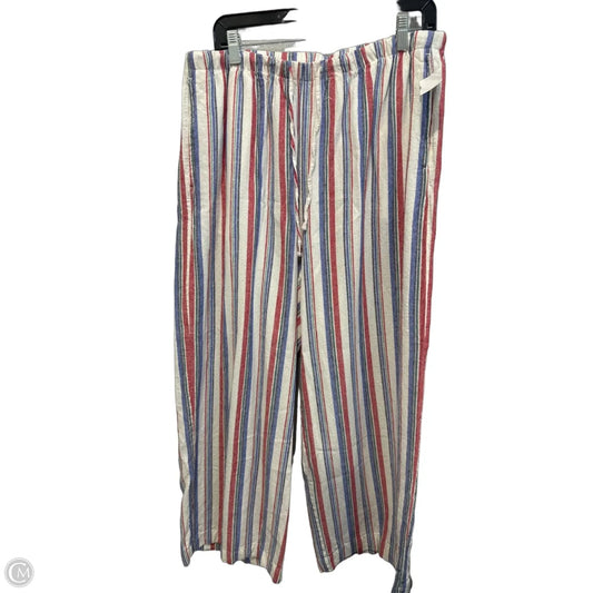 Pants Linen By Old Navy In Striped Pattern, Size: 12