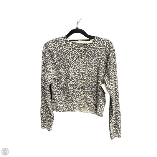 Sweater Cardigan Cashmere By J. Crew In Animal Print, Size: S