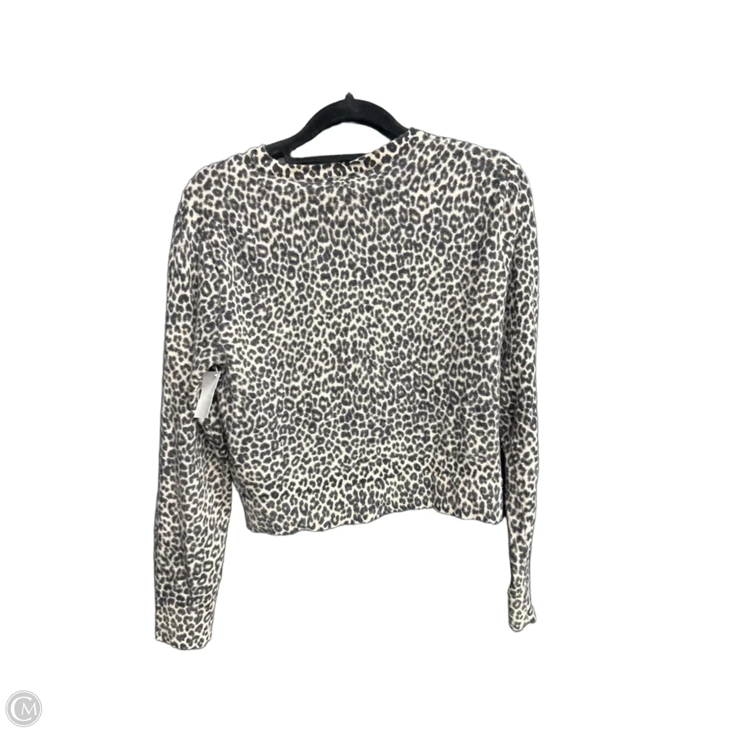 Sweater Cardigan Cashmere By J. Crew In Animal Print, Size: S