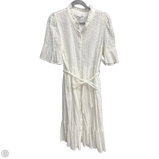 Dress Casual Maxi By Sugar Lips In White, Size: L