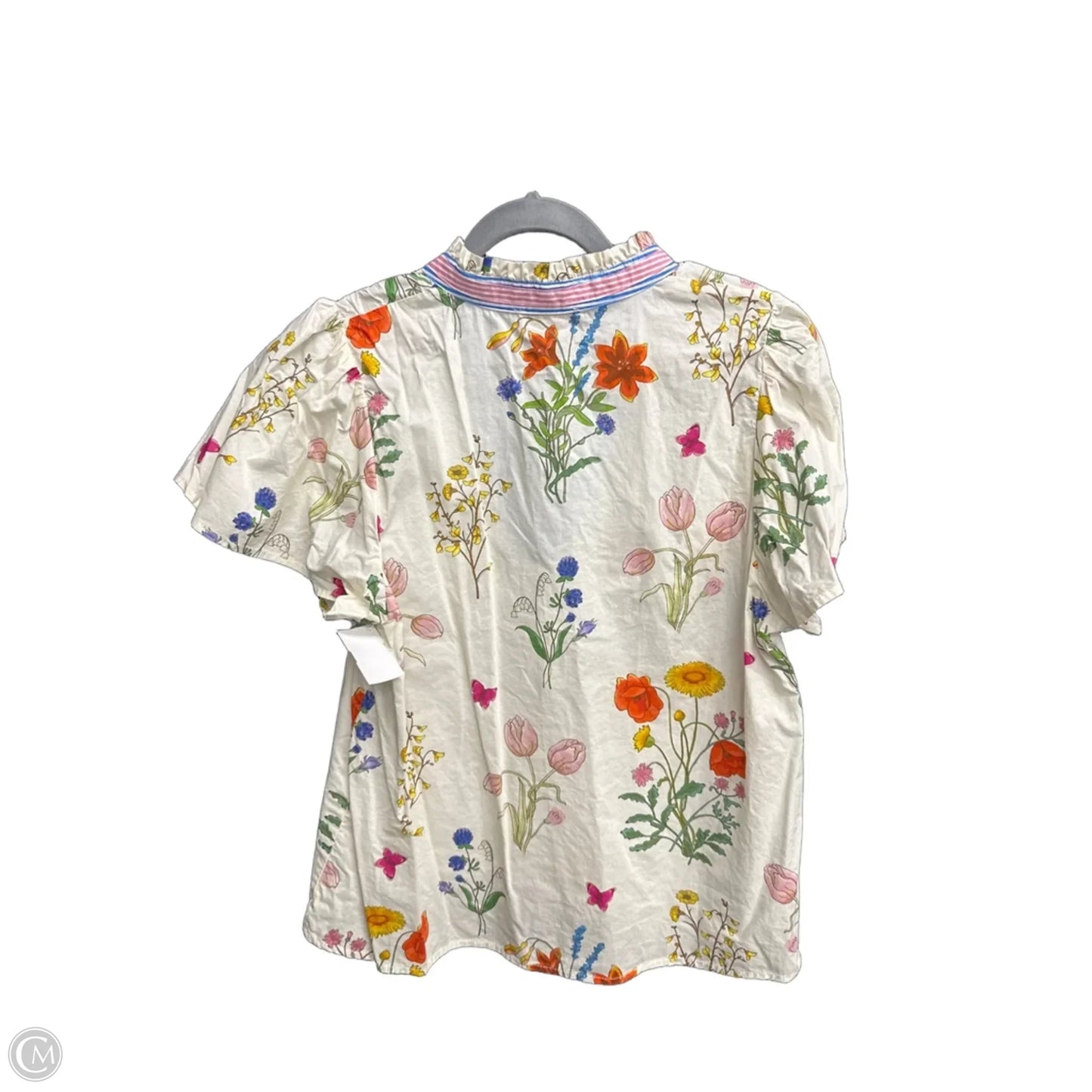 Top Short Sleeve By Thml In Floral Print, Size: M