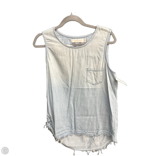 Top Sleeveless By Clothes Mentor In Blue Denim, Size: M