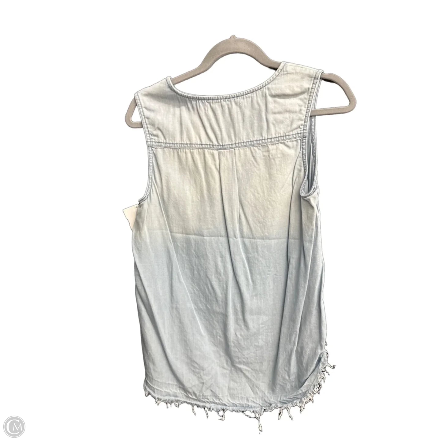 Top Sleeveless By Clothes Mentor In Blue Denim, Size: M