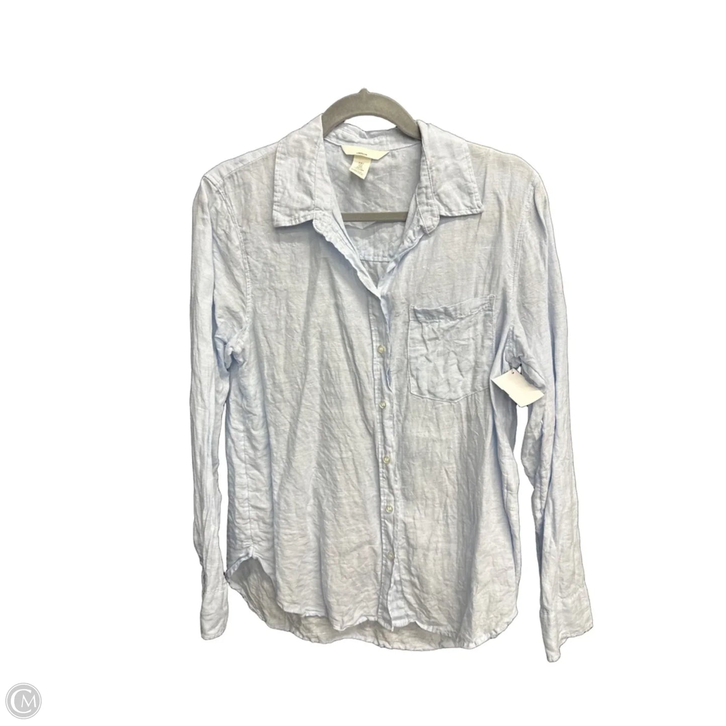 Top Long Sleeve By H&m In Blue, Size: S