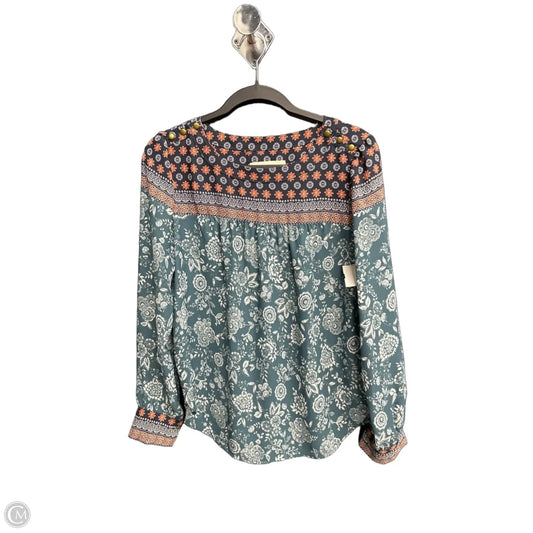 Top Long Sleeve By Loft In Floral Print, Size: Xs