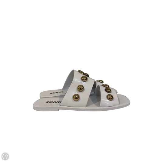 Sandals Flats By Schutz In White, Size: 9