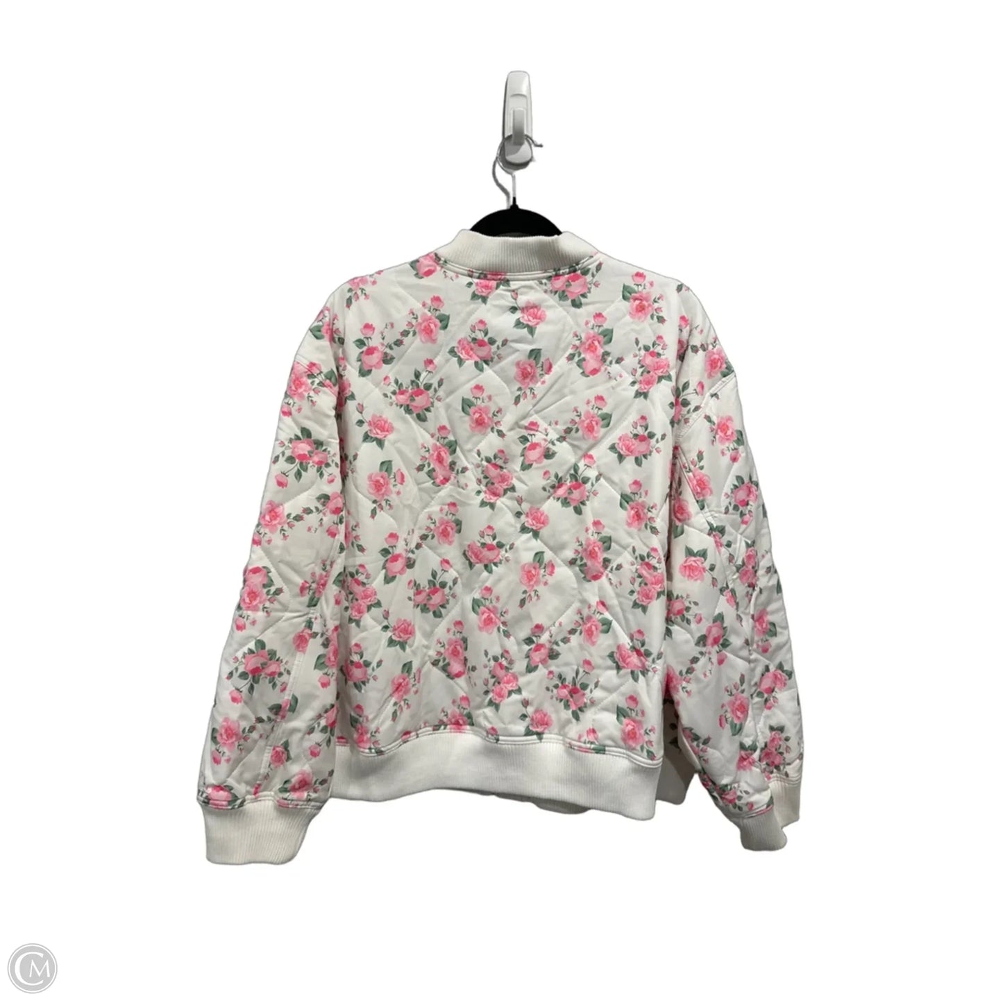Jacket Puffer & Quilted By Main Strip In Floral Print, Size: L